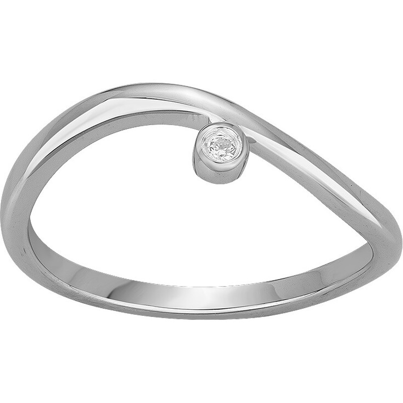 Bague diamant et argent « Douce Marée » La Garçonne Diamant