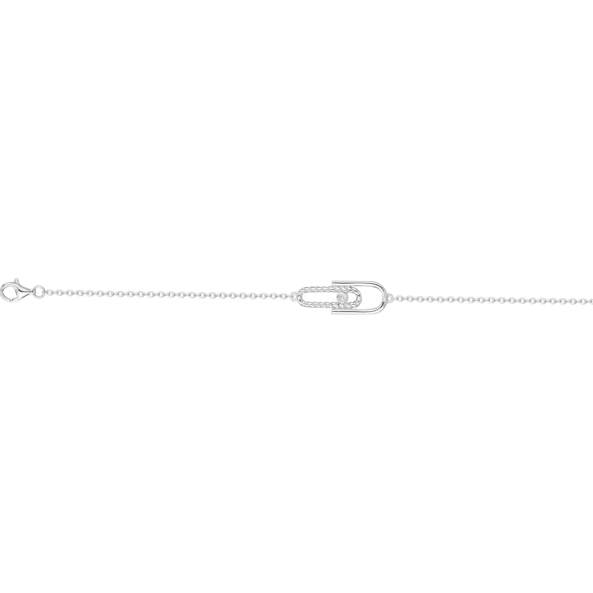 Bracelet diamant et argent « Évidence Océane » La Garçonne Diamant