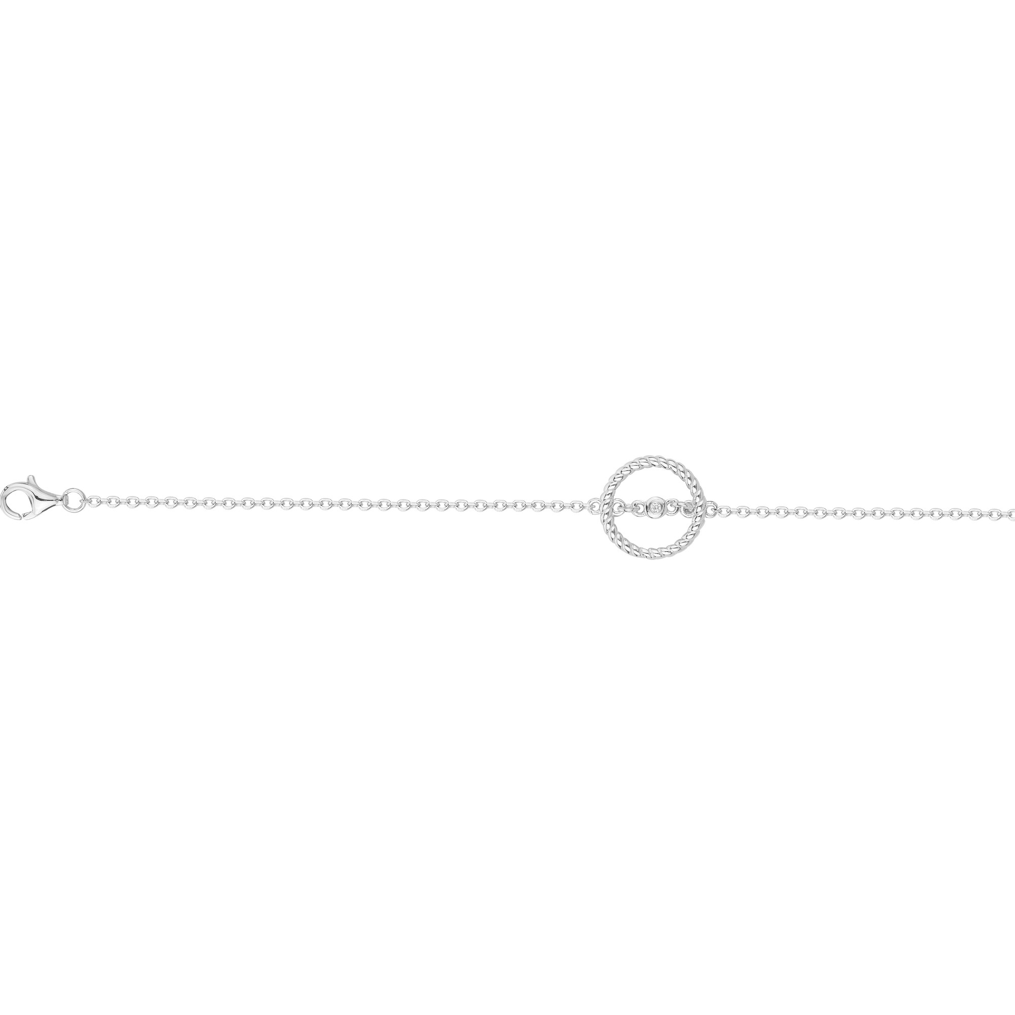 Bracelet diamant et argent « Rêveuse » La Garçonne Diamant