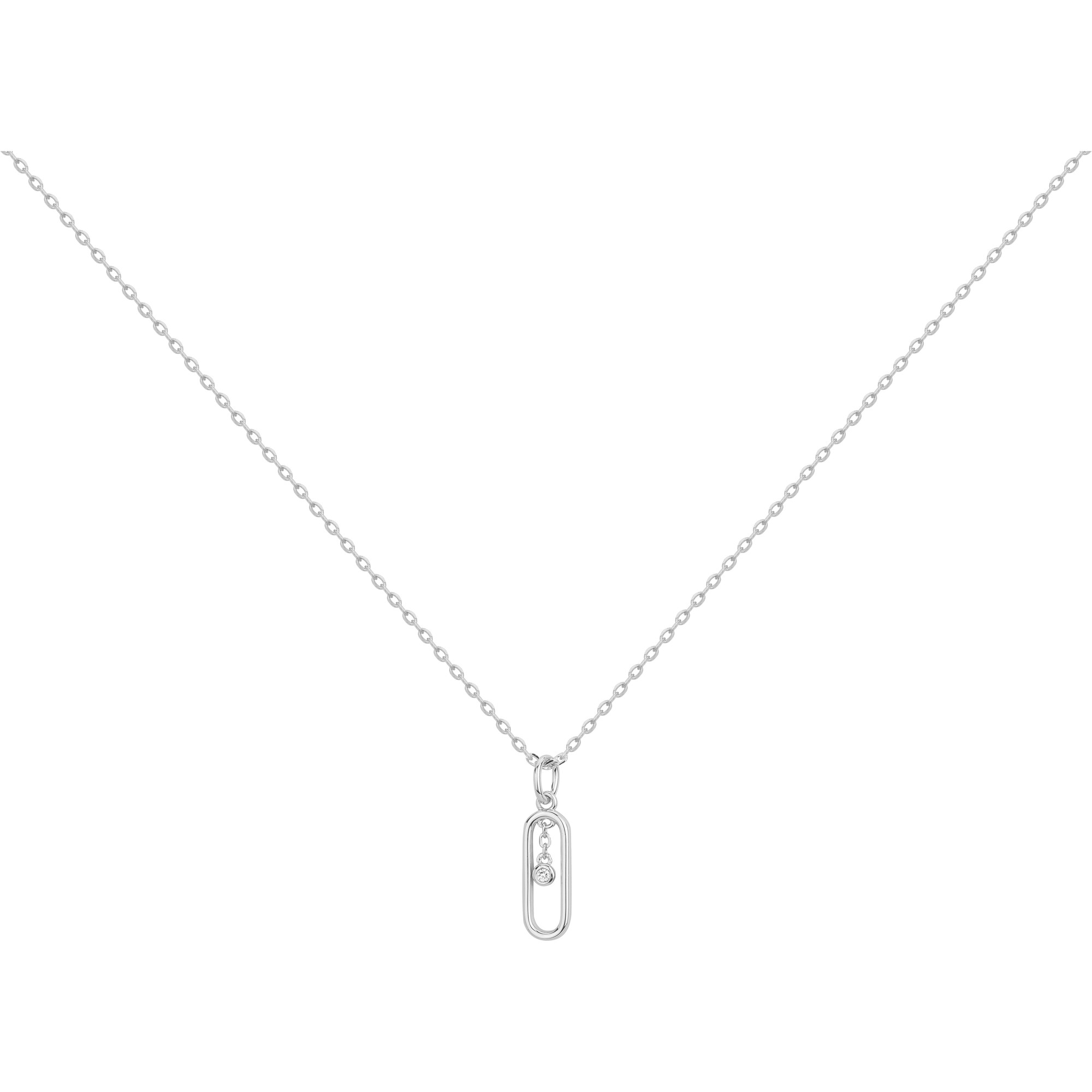 Collier diamant et argent « DELICATE » La Garçonne Diamant