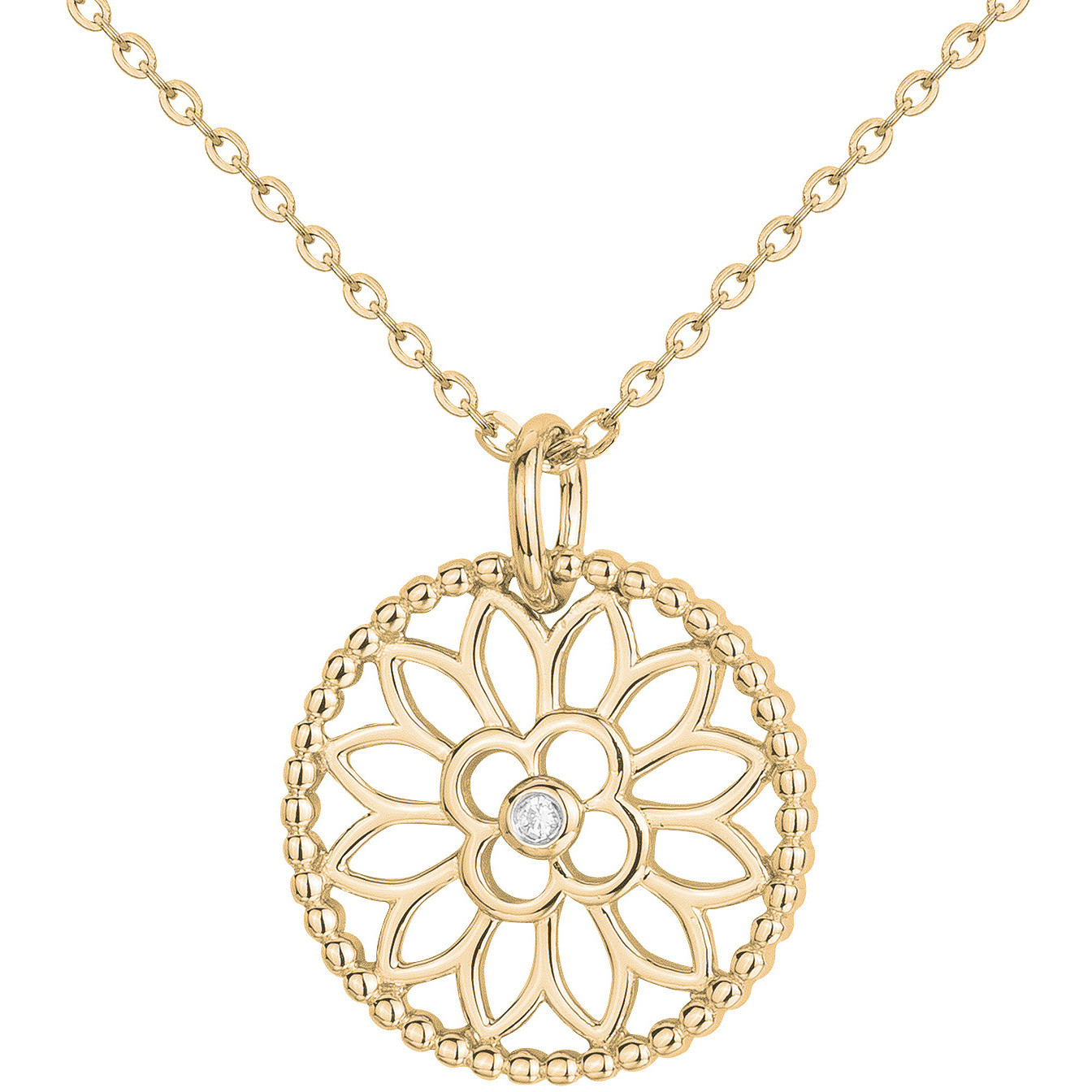 Collier diamant et plaqué or « Vecchio » La Garçonne Diamant