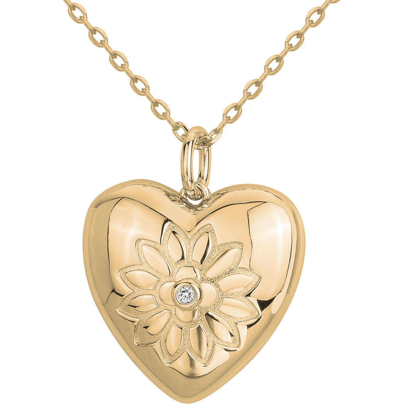 Collier diamant et plaqué or « Vecchio » La Garçonne Diamant