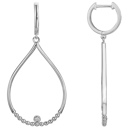 Boucles d'oreilles diamant et plaqué or « Pure Essentielle » La Garçonne  Diamant