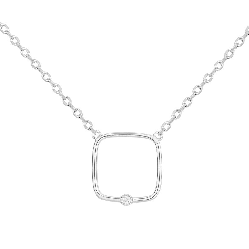Collier diamant et argent « Pour Toujours » La Garçonne Diamant