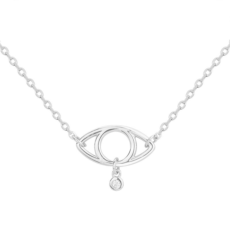 Collier diamant et argent « L'oeil » La Garçonne Diamant