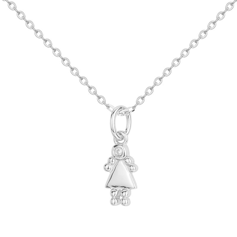 Collier diamant et argent « Petite précieuse » La Garçonne Diamant
